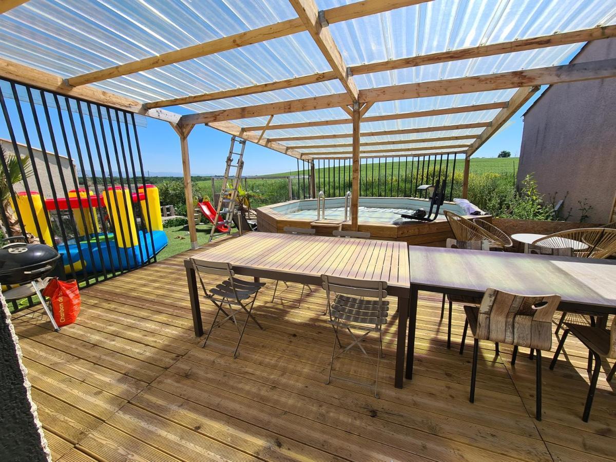 Villa Avec Piscine Sans Vis-A-Vis Caux-et-Sauzens Zewnętrze zdjęcie